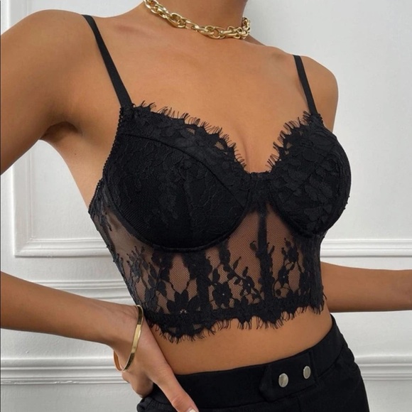 SHEIN Tops - Lace Crop Top